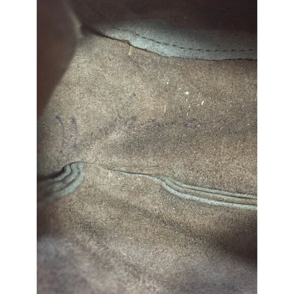 VTG 70s F.Clegg Genuine, Leather Shoulder Bag Purse Frank Clegg Boho Western - Picture 10 of 15